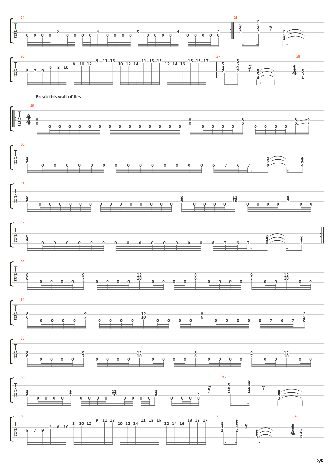 A Final Glance Back Before Departing吉他谱
