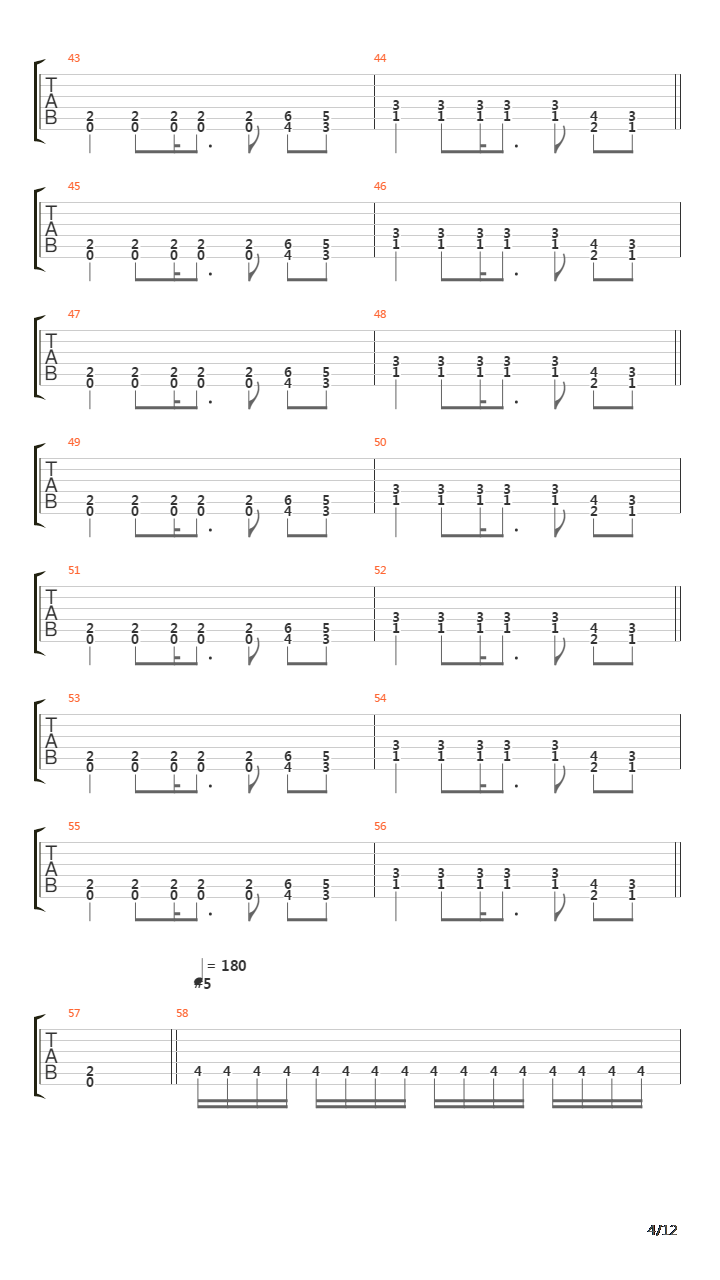 The Gathering吉他谱