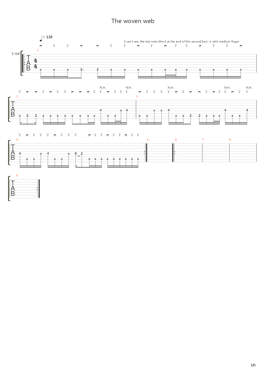 The Woven Web吉他谱