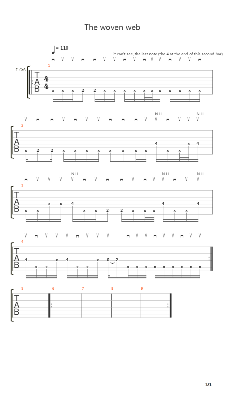 The Woven Web吉他谱