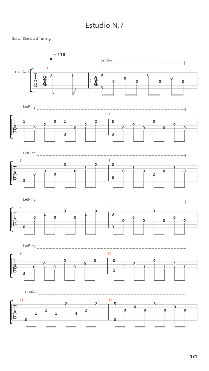 Estudio N7吉他谱
