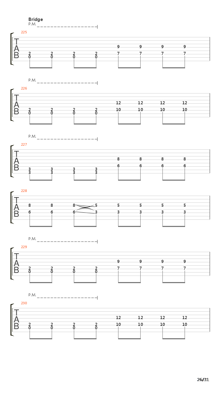 A Dark Horizontal吉他谱