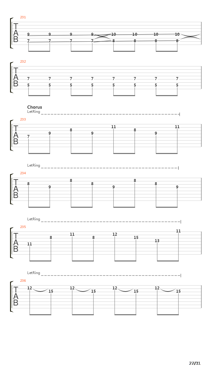 A Dark Horizontal吉他谱