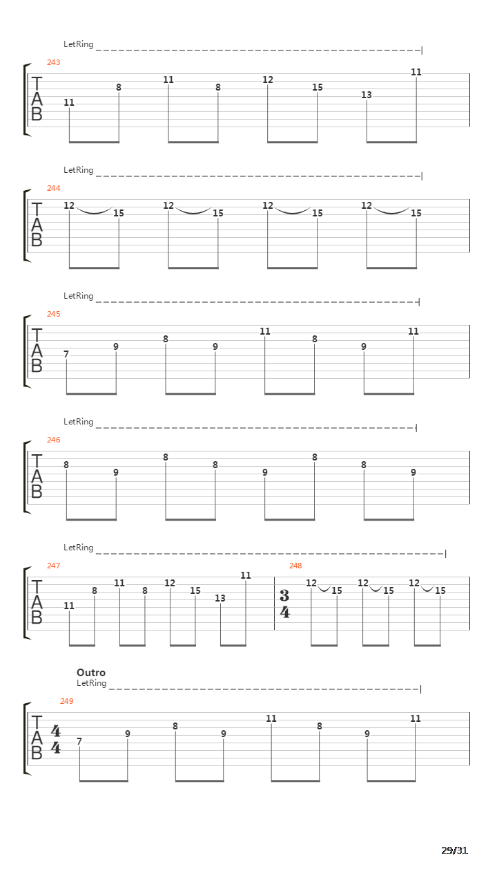 A Dark Horizontal吉他谱