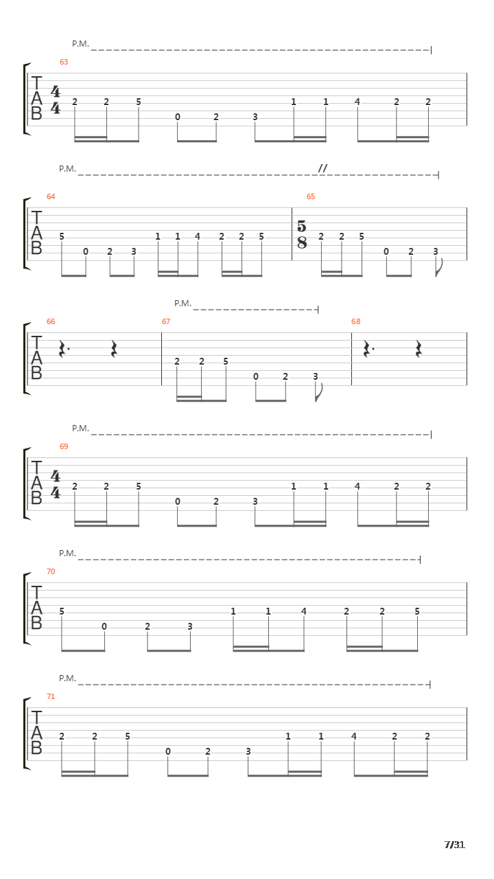 A Dark Horizontal吉他谱