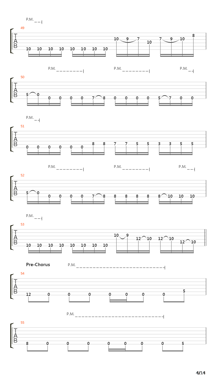 Overcome吉他谱