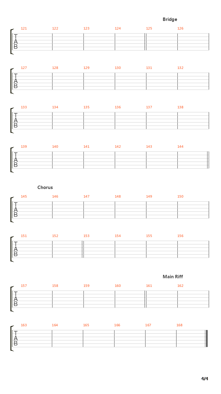 Into The Fire吉他谱