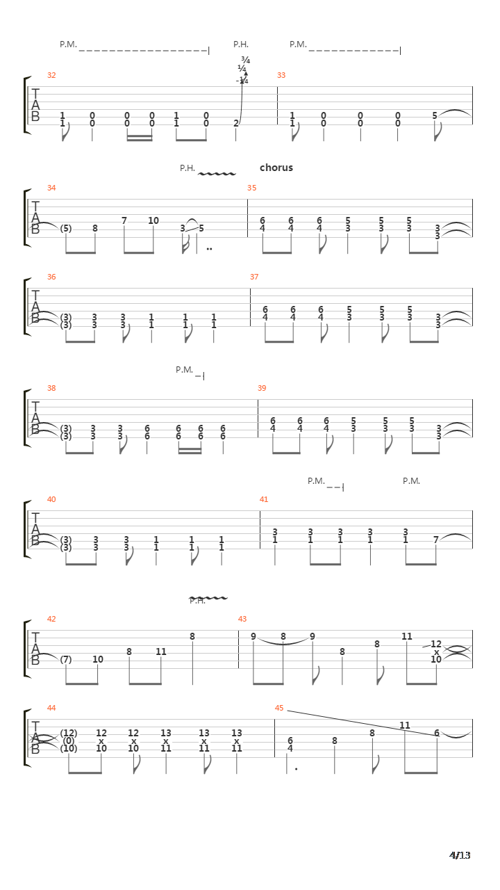 Distortion吉他谱