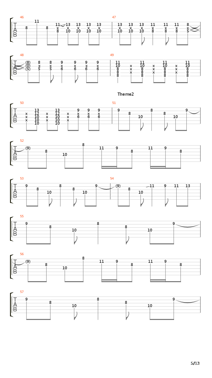 Distortion吉他谱