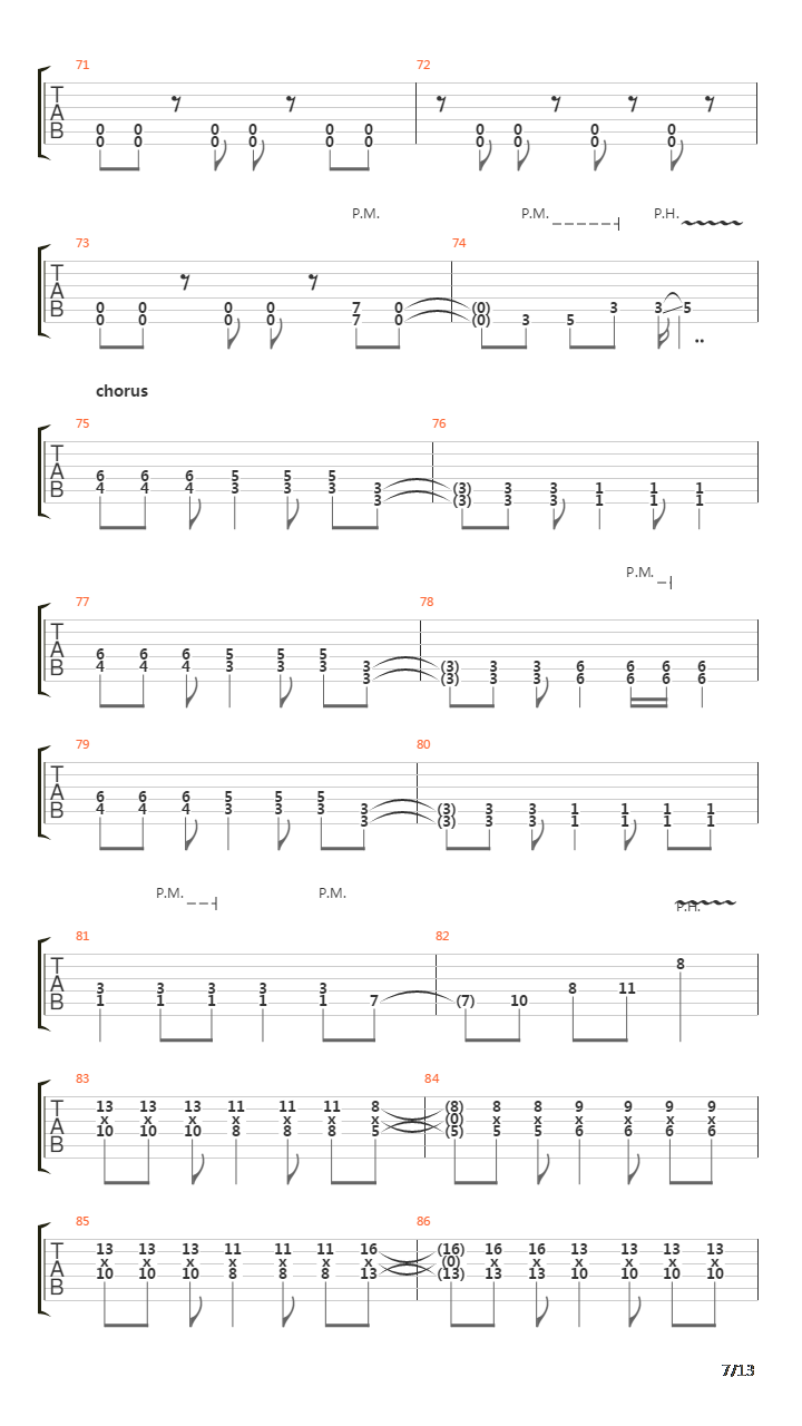 Distortion吉他谱