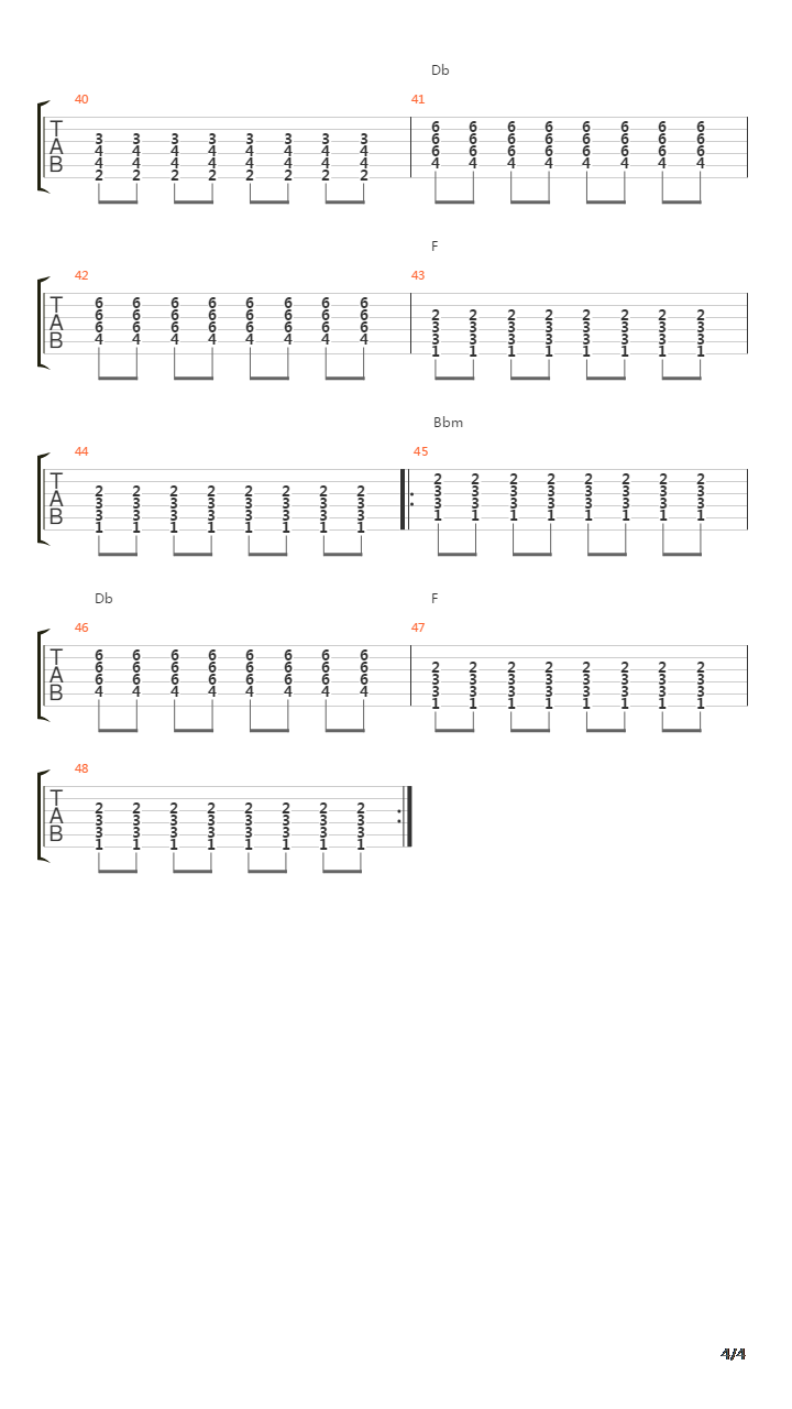 Mk Ultra吉他谱