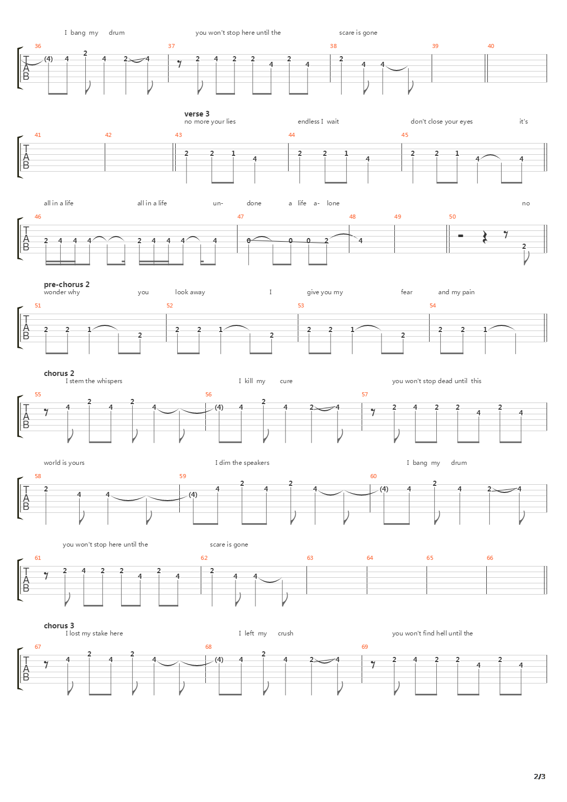 Ninth Configuration吉他谱