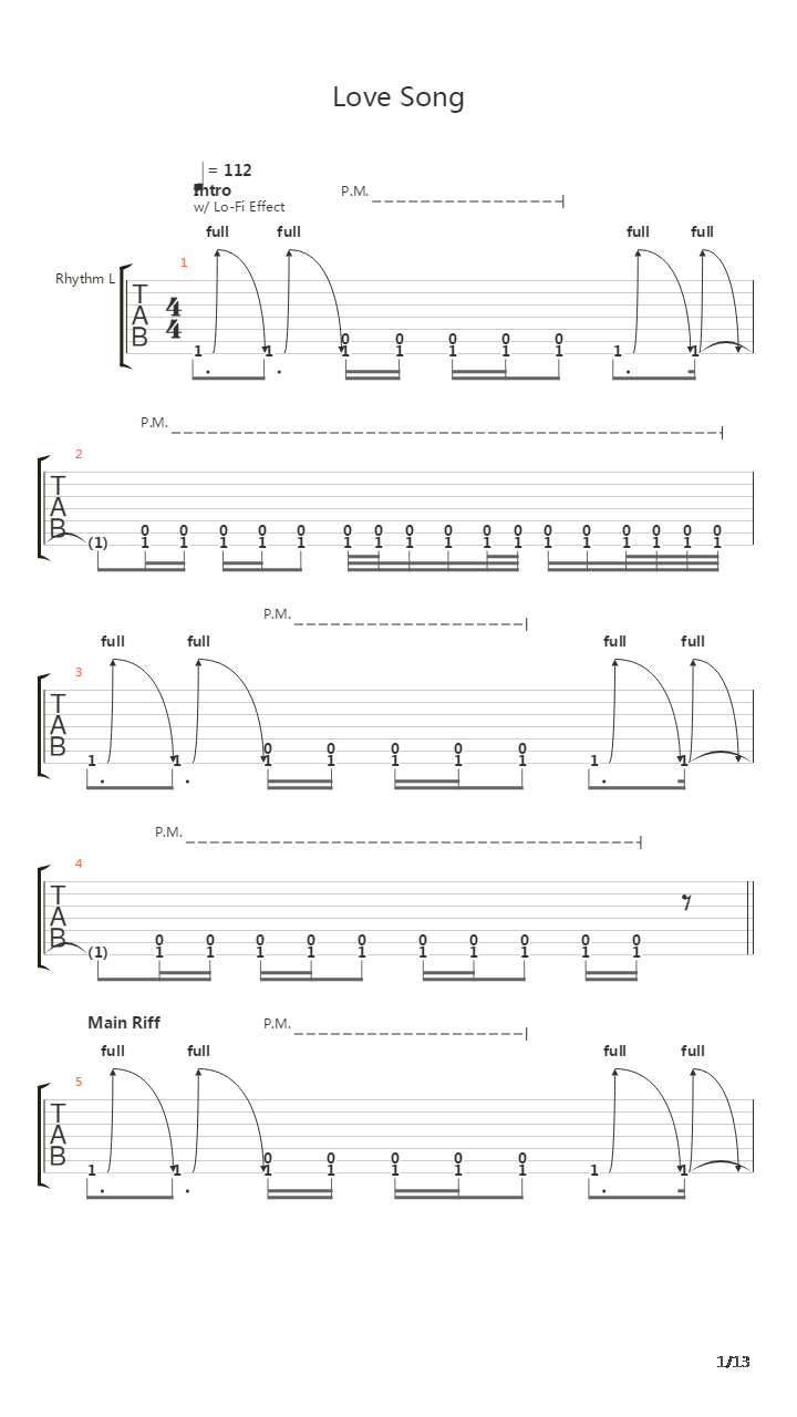 Love Song吉他谱