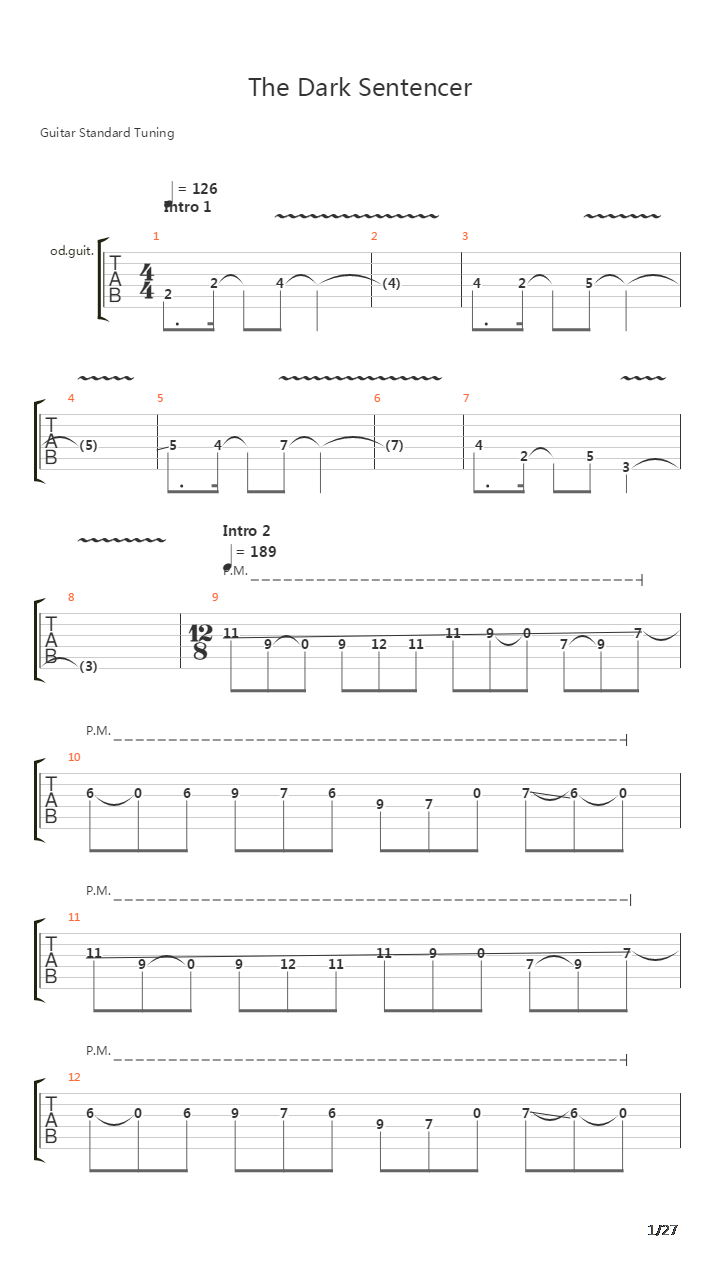 The Dark Sentencer吉他谱