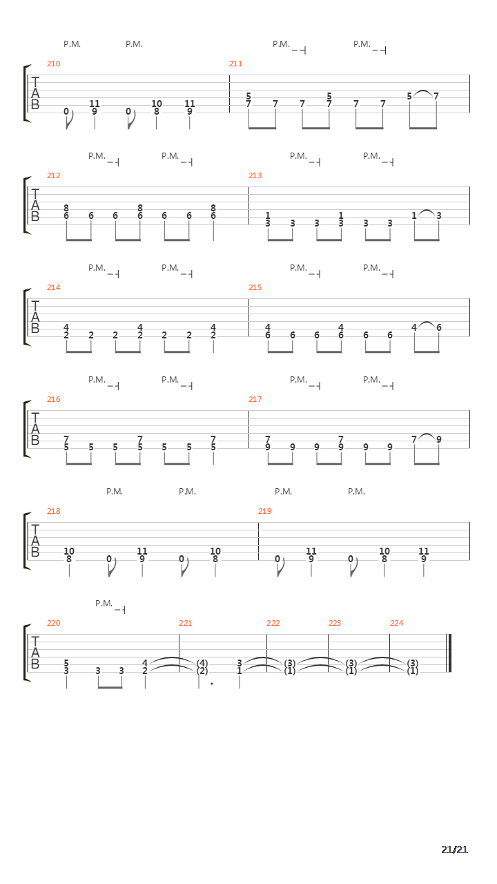 Tunnel Of Pain吉他谱