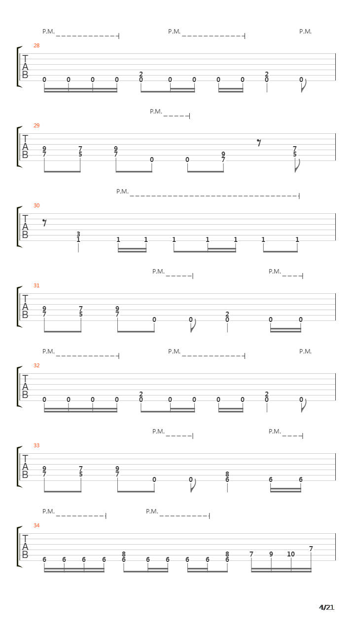 Tunnel Of Pain吉他谱