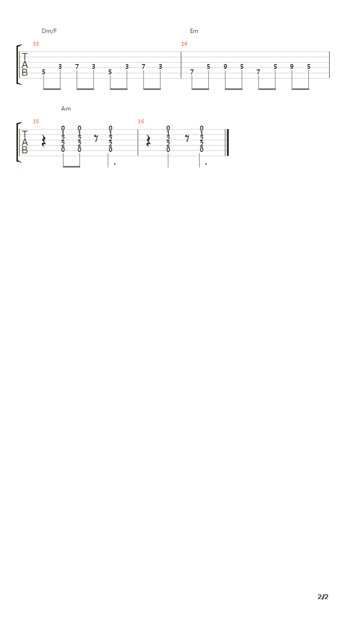 Hielo吉他谱