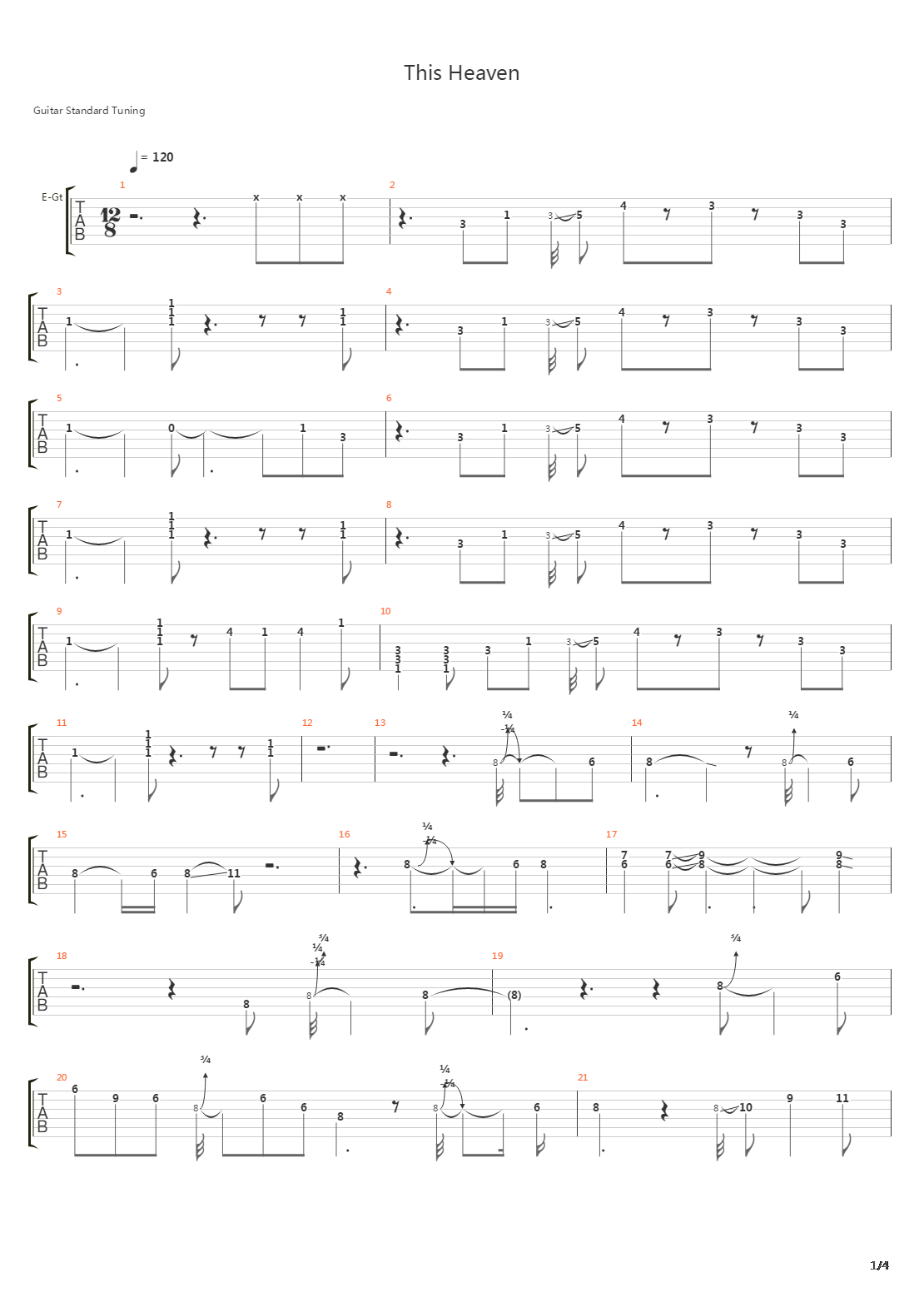This Heaven吉他谱