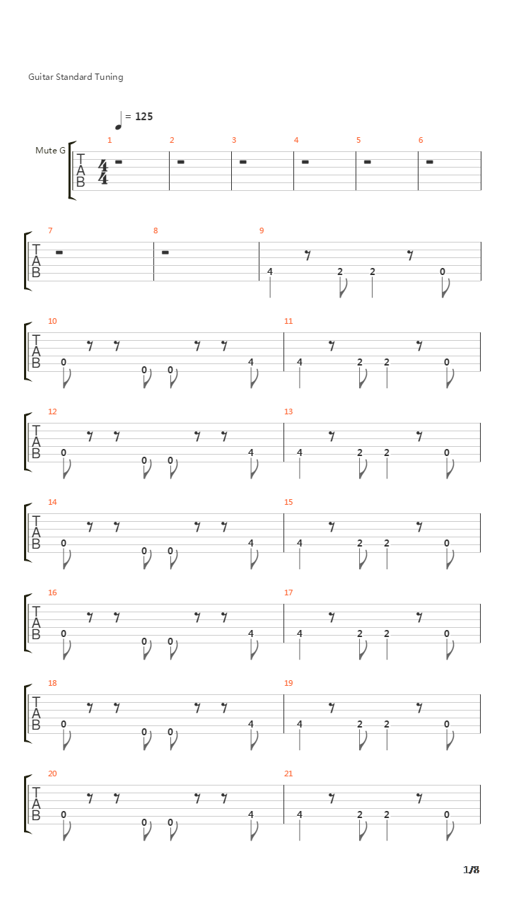 Brazil吉他谱