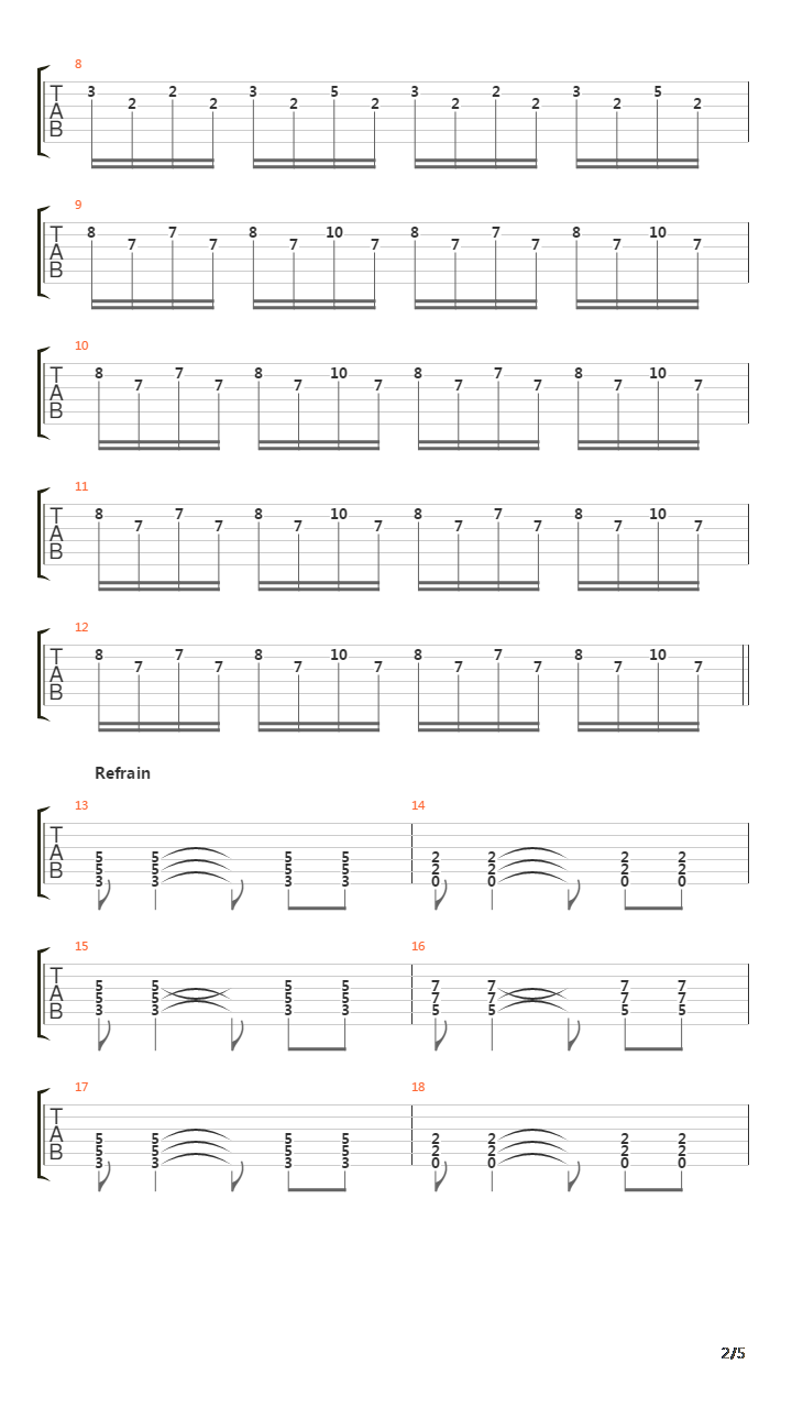 Halbstark吉他谱