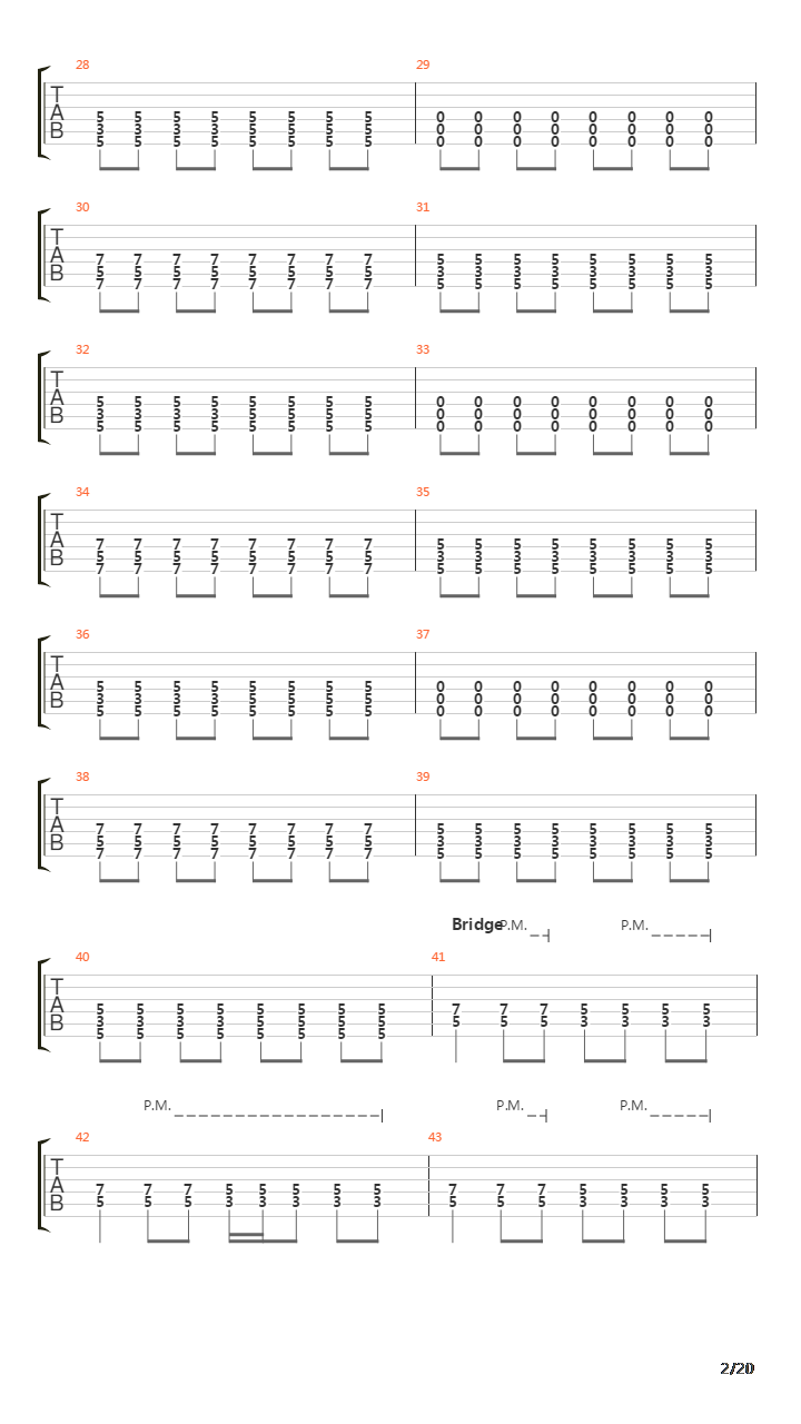 Big Sky Theory吉他谱