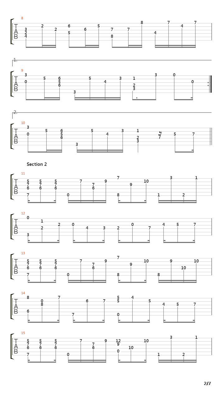 Matuto吉他谱