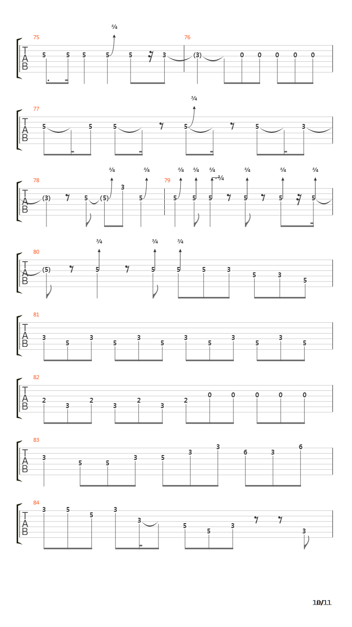 Side Tracked吉他谱