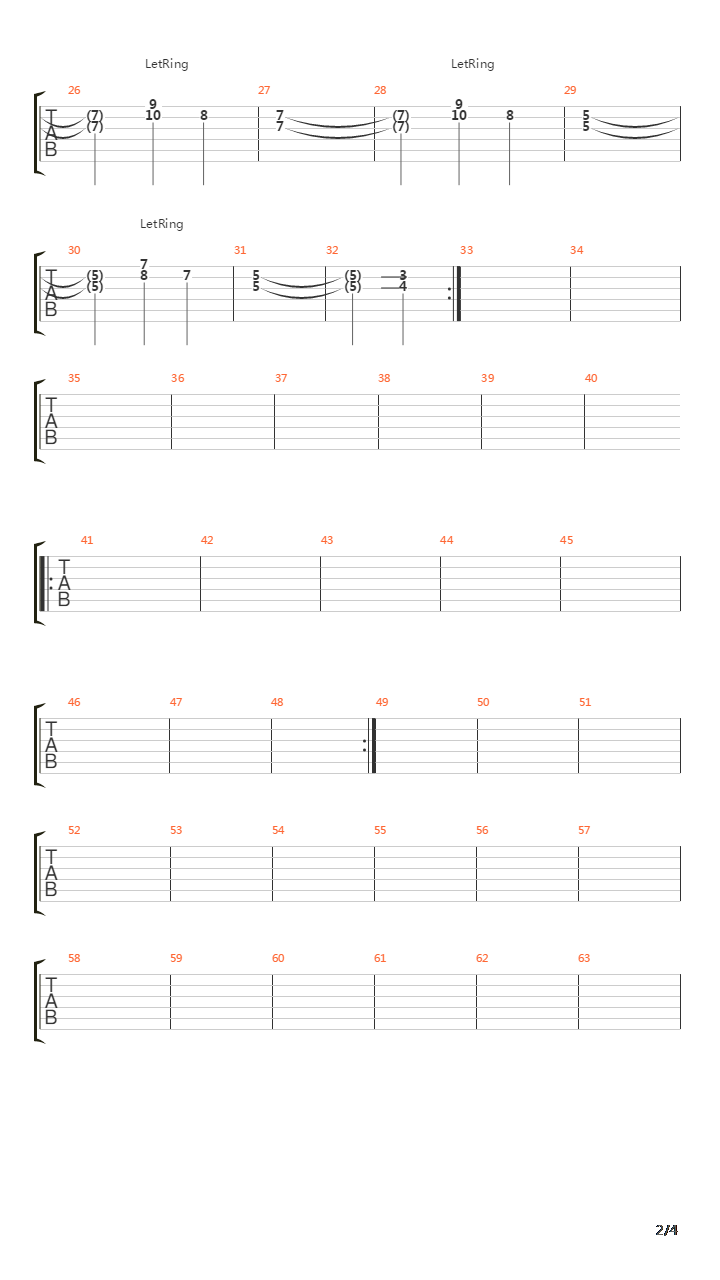 幕布 (The Curtain)吉他谱