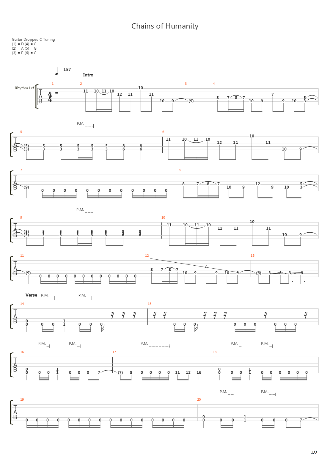 Chains Of Humanity吉他谱