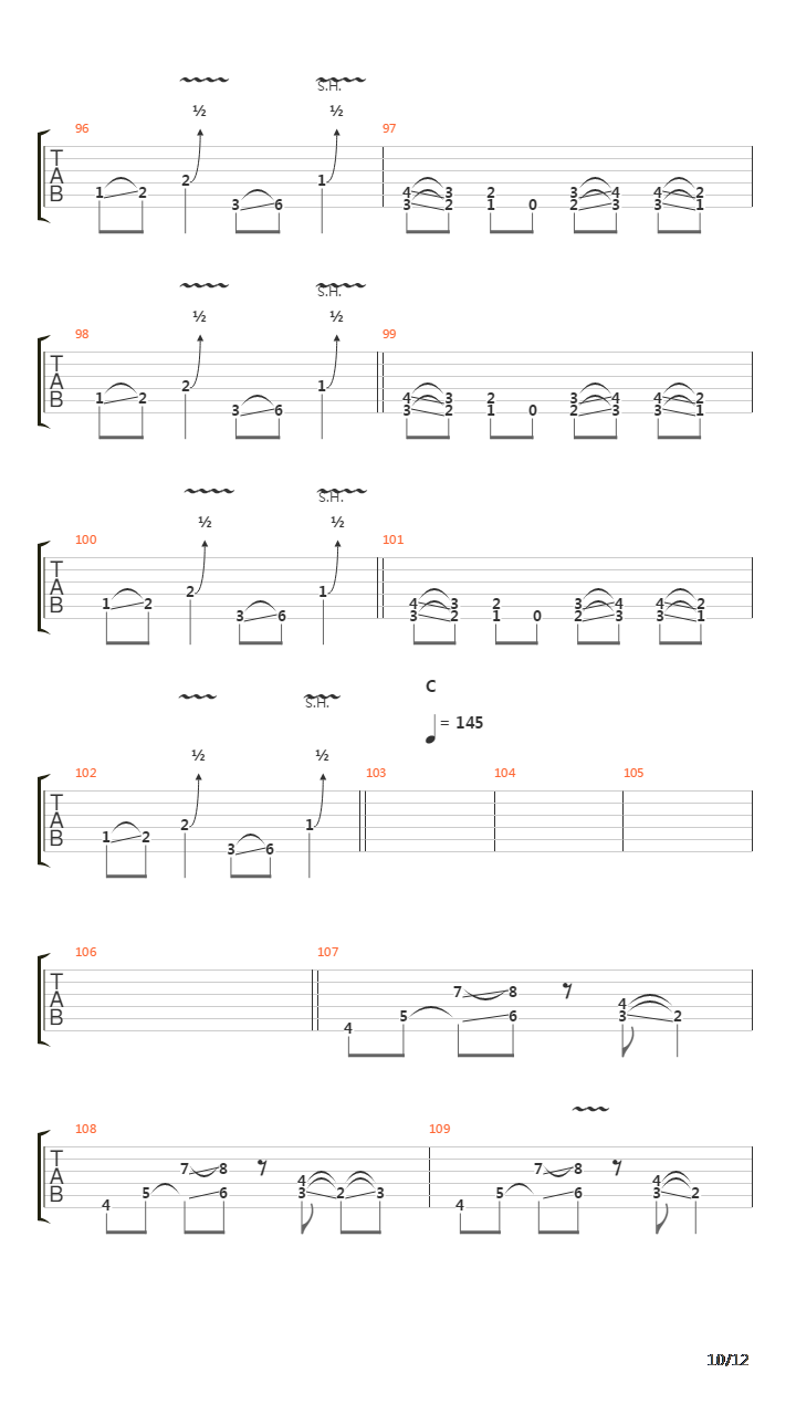 La Vie Est Prelude La Mort Orgasme吉他谱