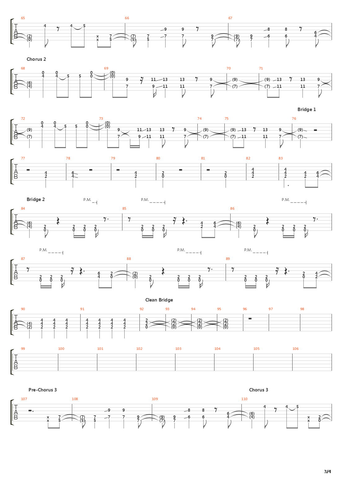 Pens And Needles吉他谱