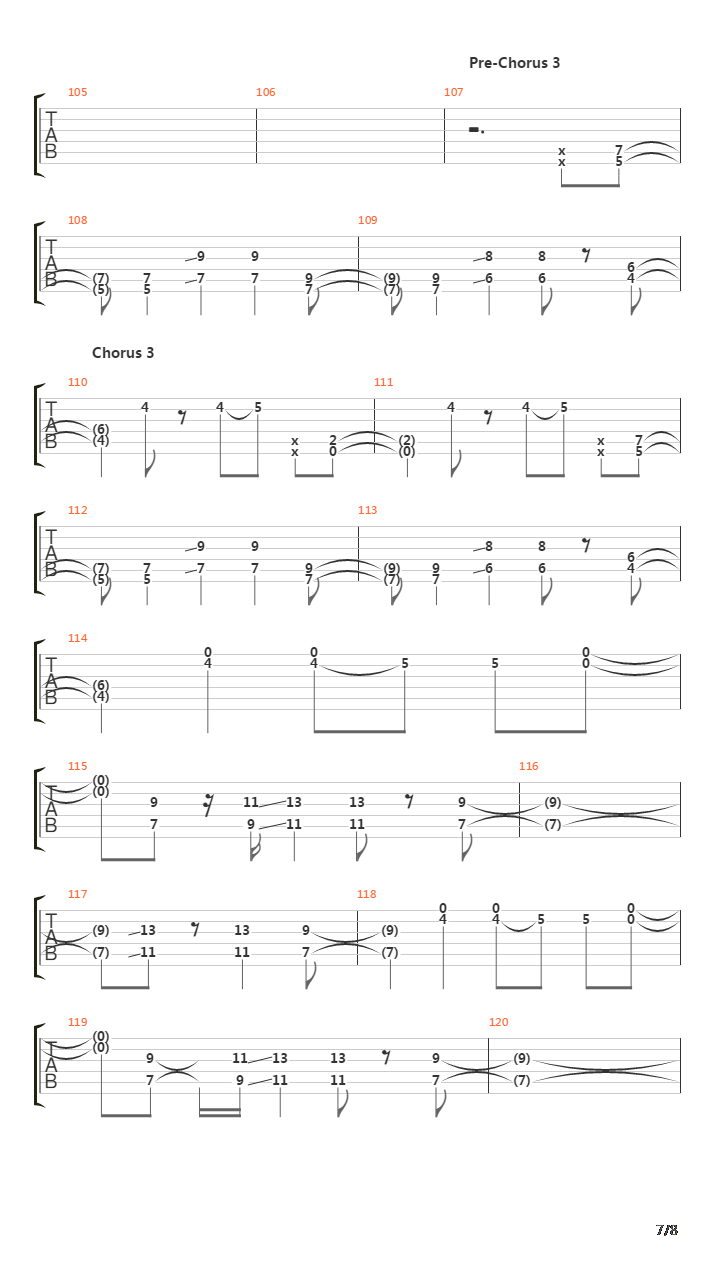 Pens And Needles吉他谱