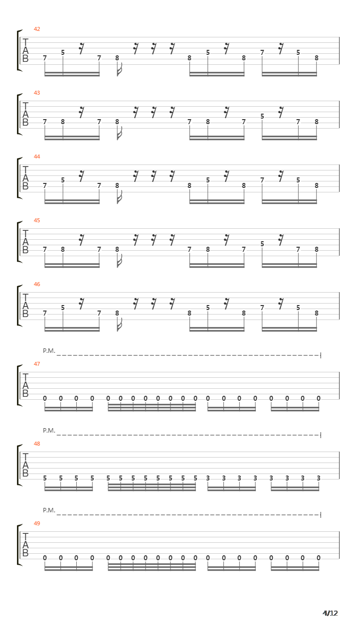 Corium吉他谱