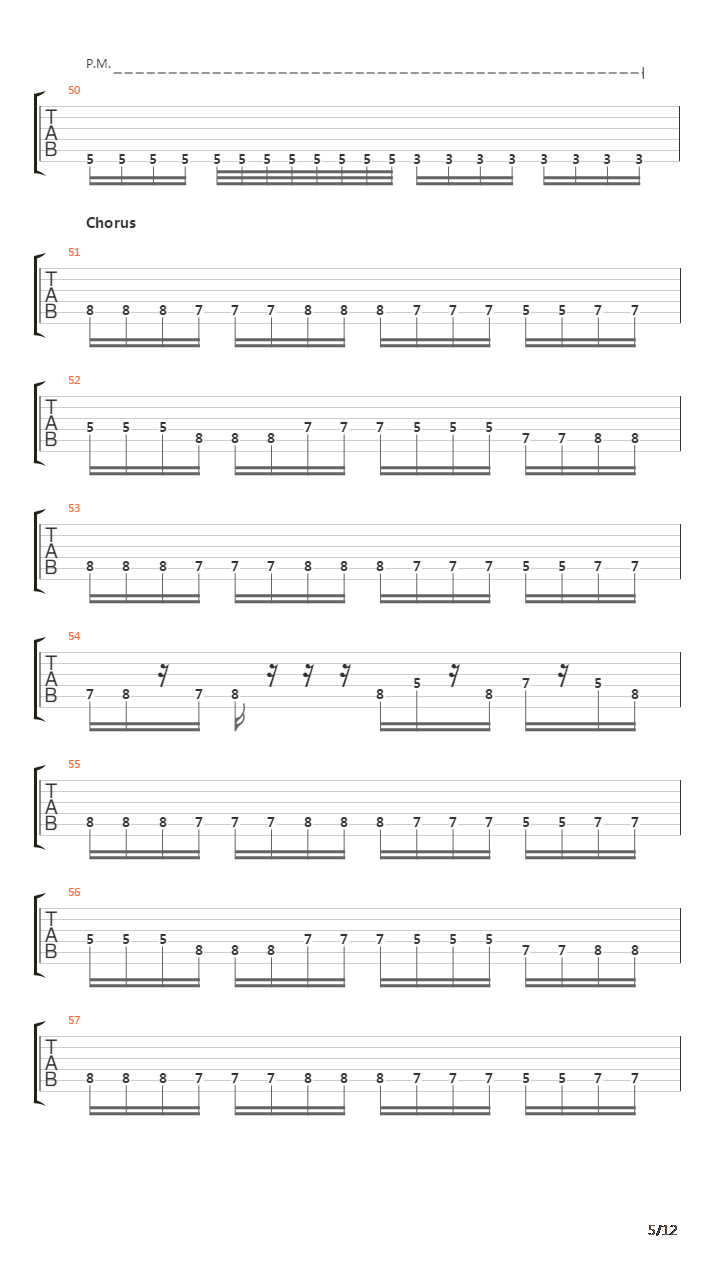 Corium吉他谱