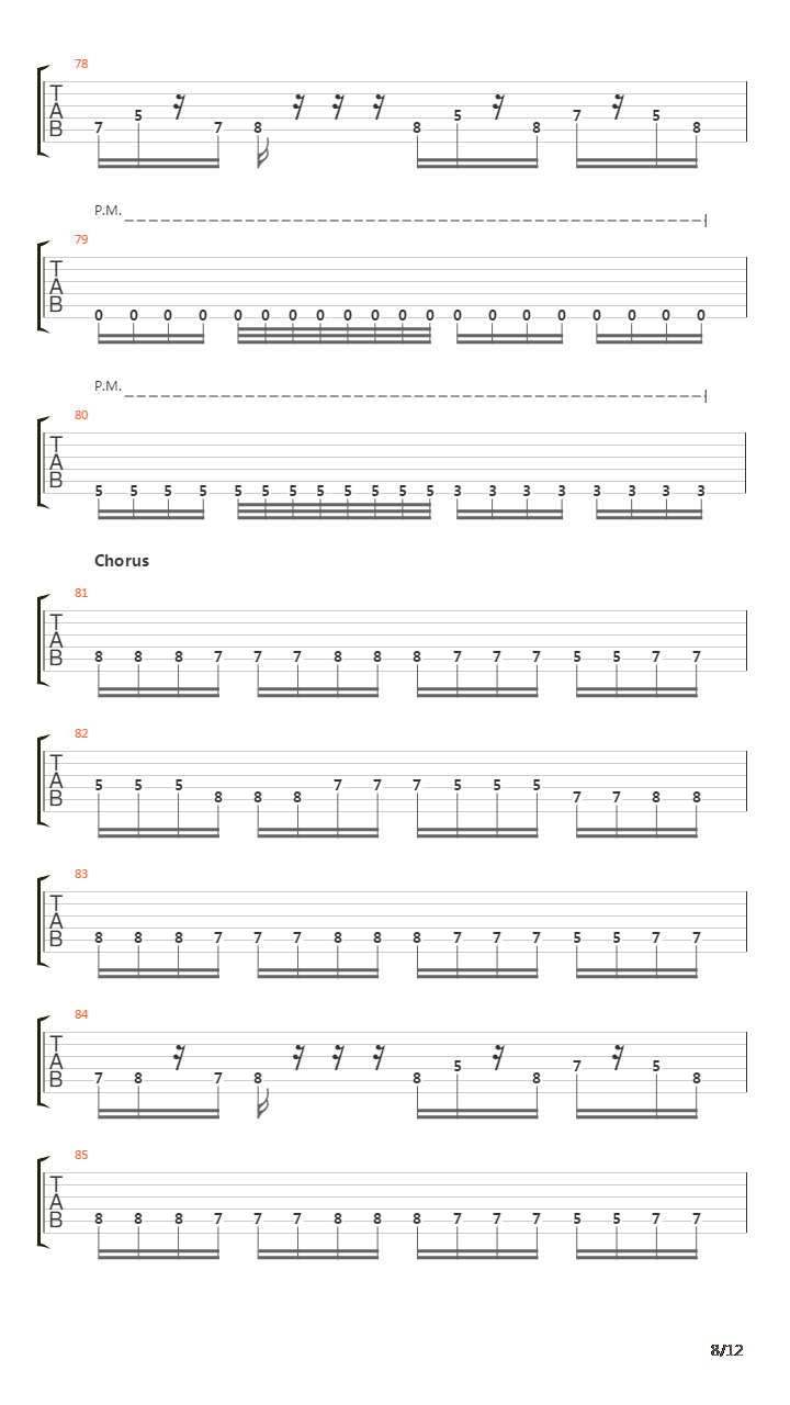 Corium吉他谱