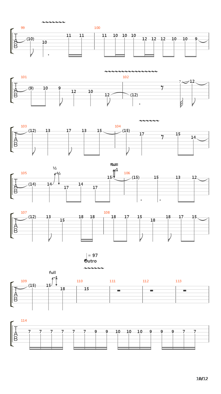 Corium吉他谱