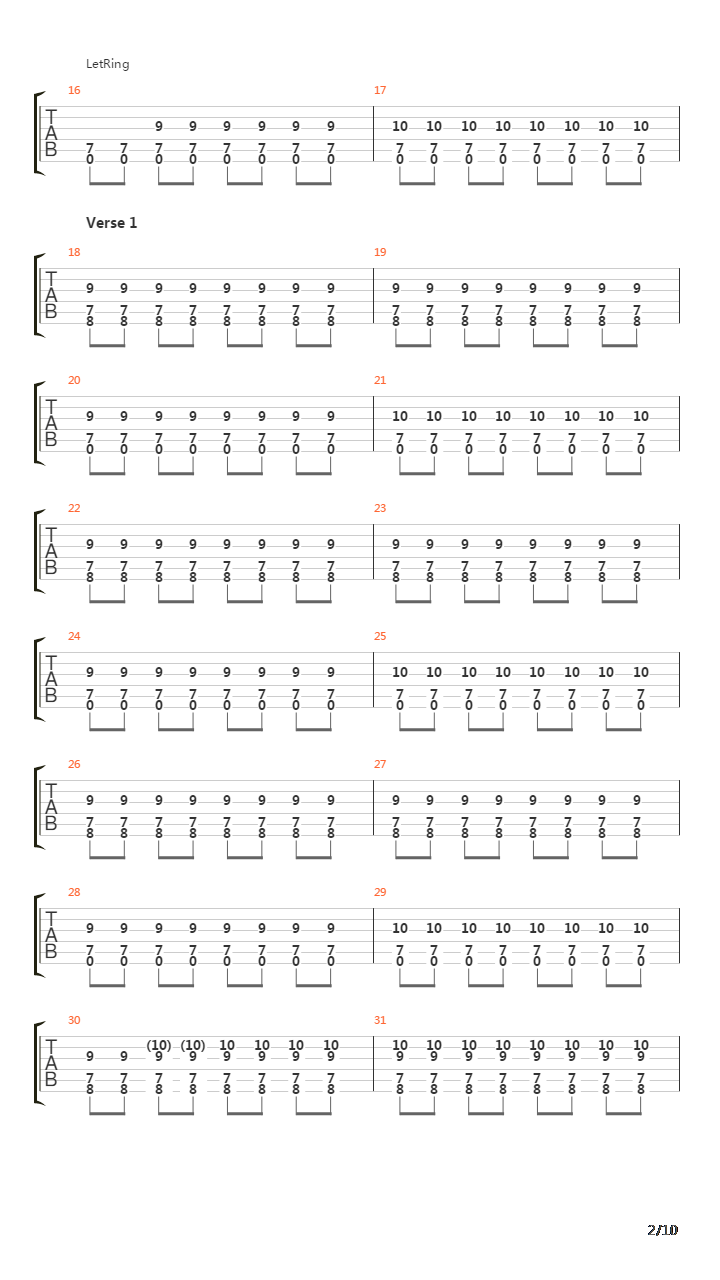 Roland吉他谱