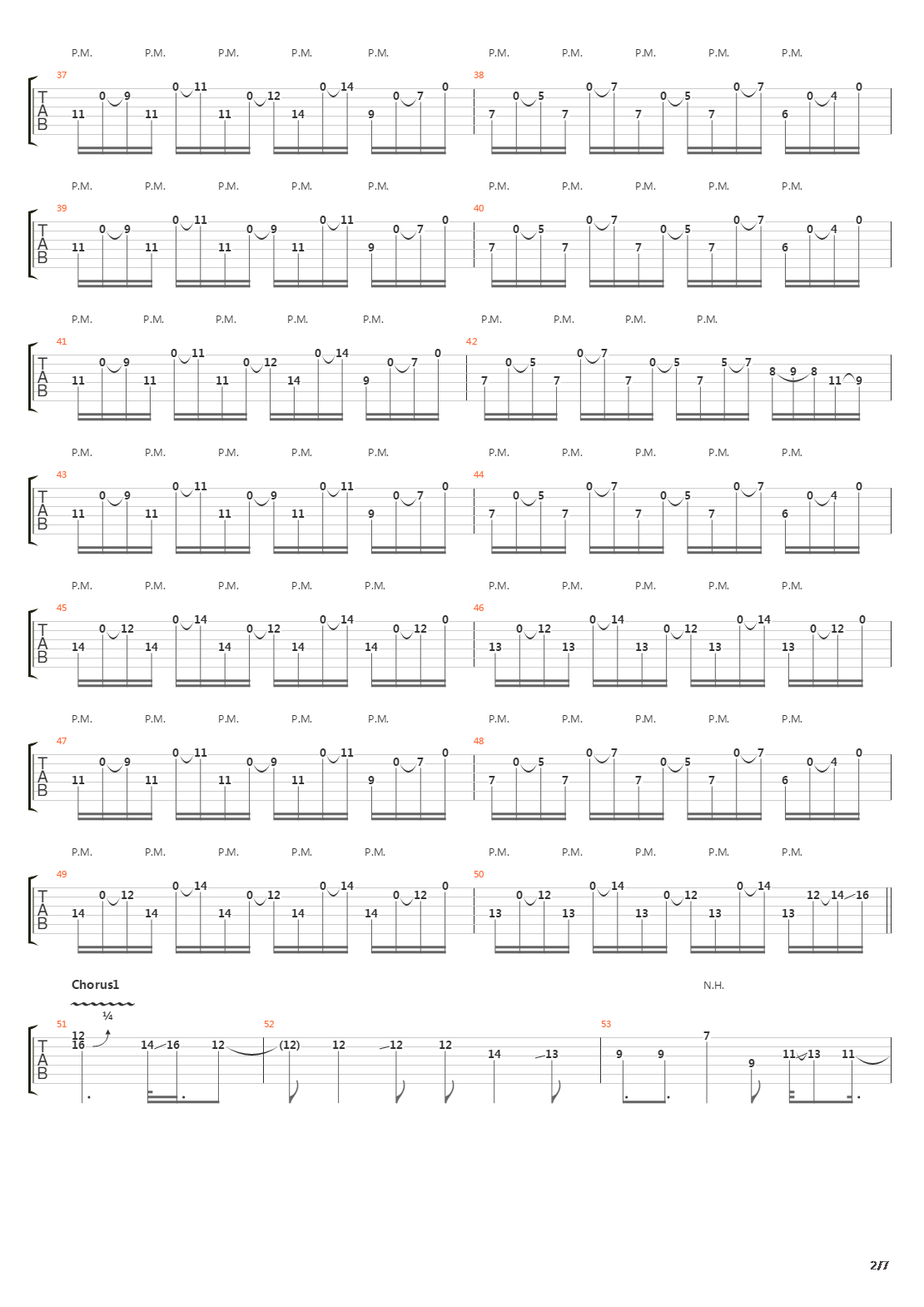 Meridian吉他谱