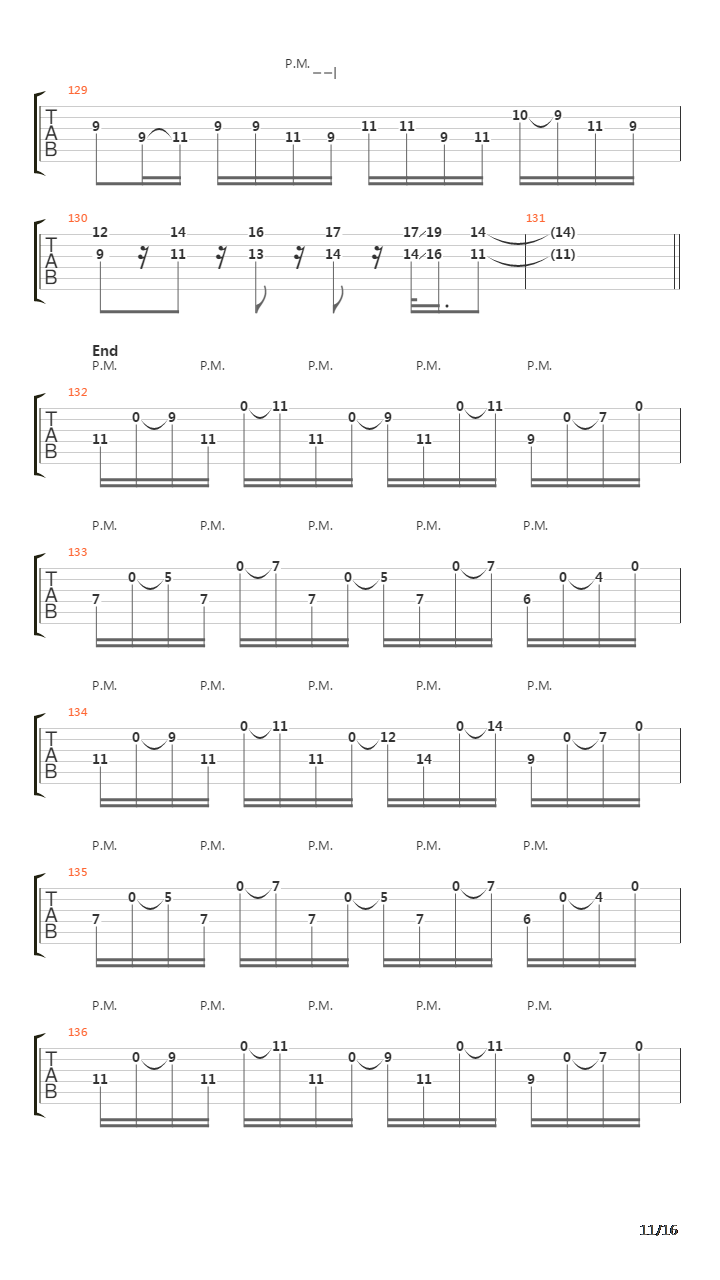 Meridian吉他谱