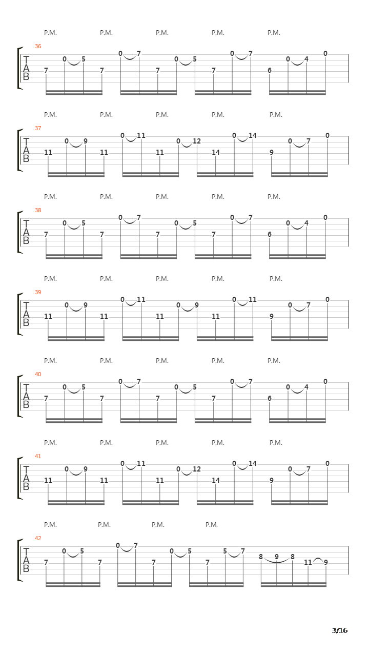 Meridian吉他谱