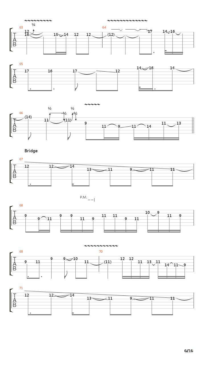 Meridian吉他谱