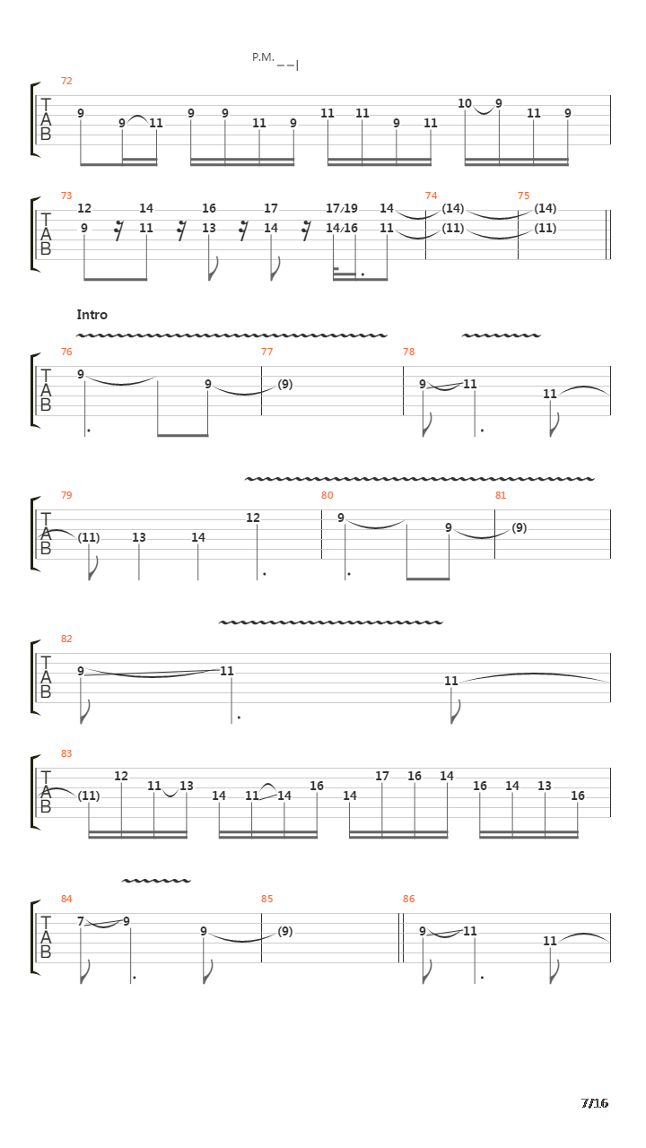 Meridian吉他谱