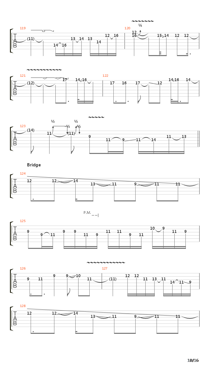 Meridian吉他谱