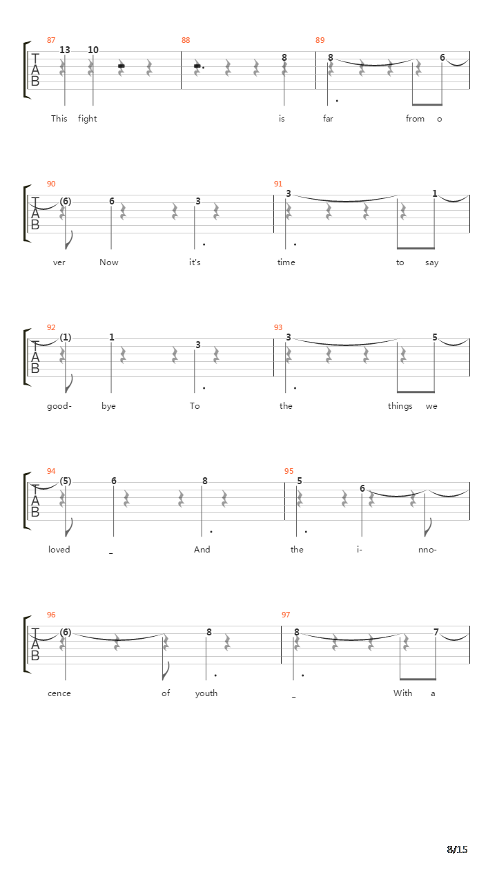 Time To Say Goodbye吉他谱
