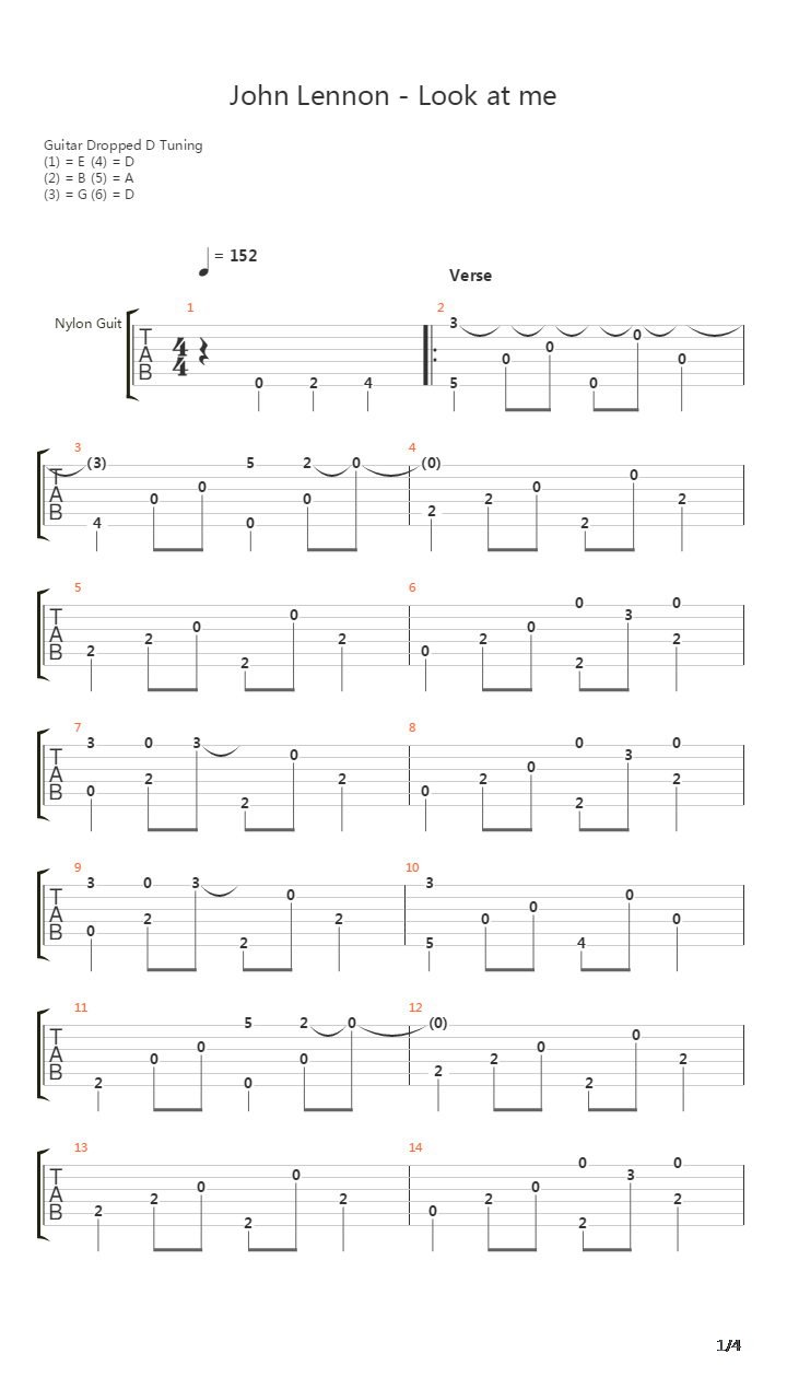 Look At Me吉他谱