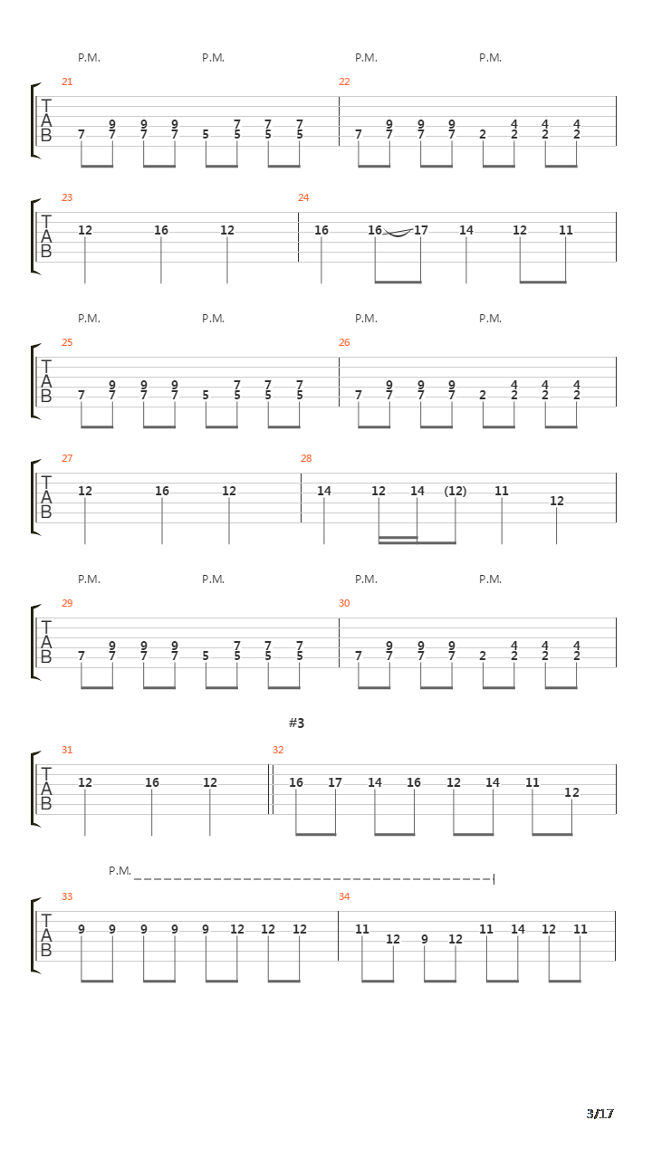 Through The Shallow Waters吉他谱