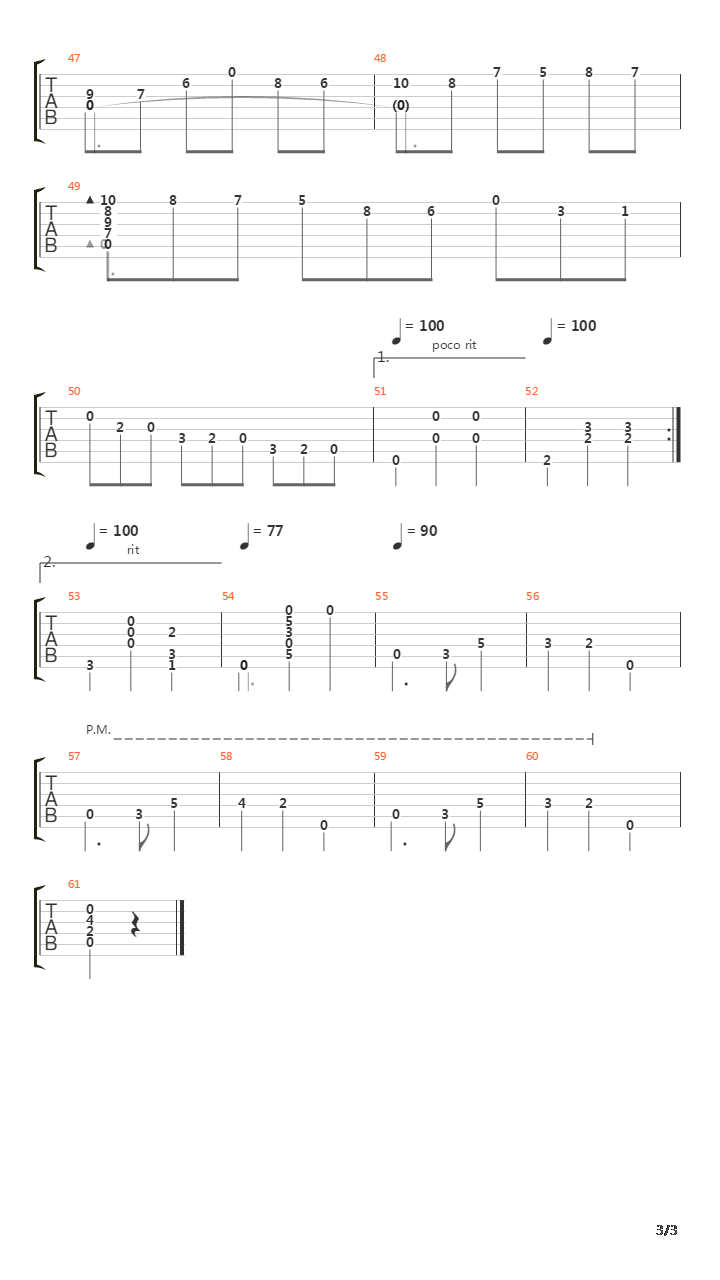 Pavane For Pancho吉他谱