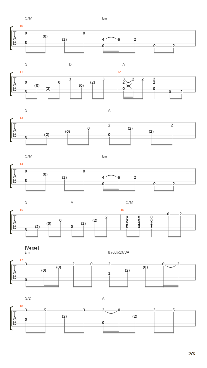 Stairway To Heaven吉他谱