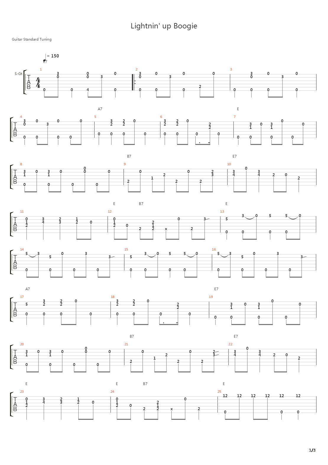 Lightnin Up Boogie吉他谱