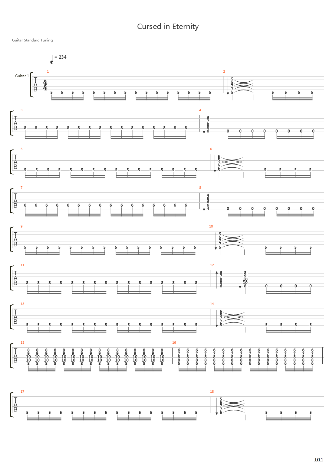 Cursed In Eternity吉他谱